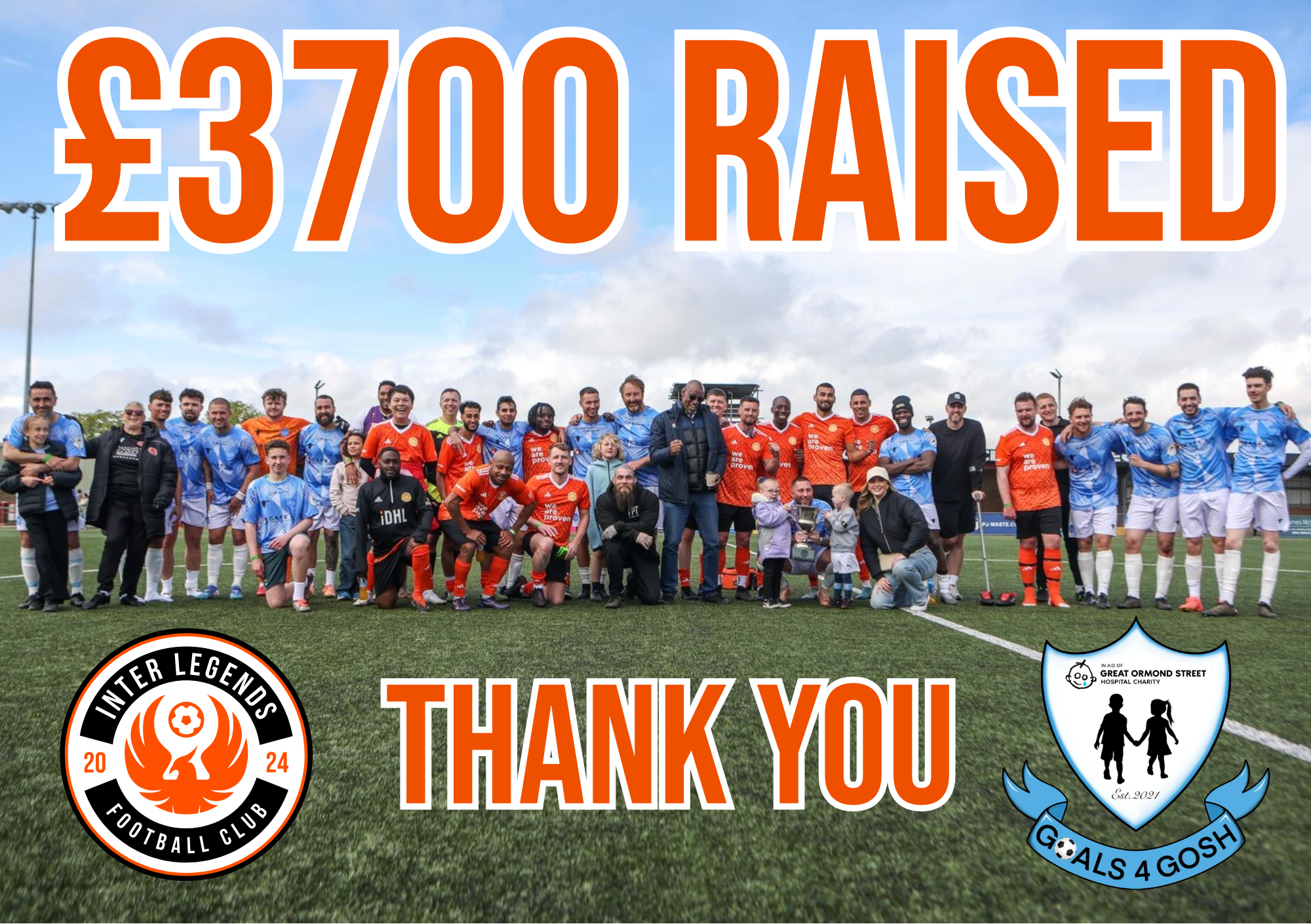 Inter Legends FC vs Goals 4 GOSH Raises Over £3,700 for Great Ormond S