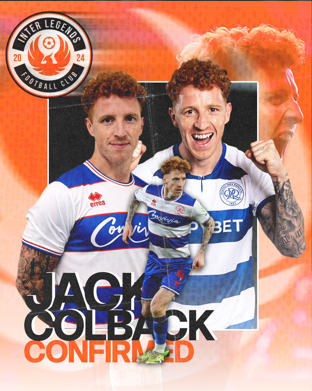 Jack Colback Joins Inter Legends Ahead of the Next Legends Football Match