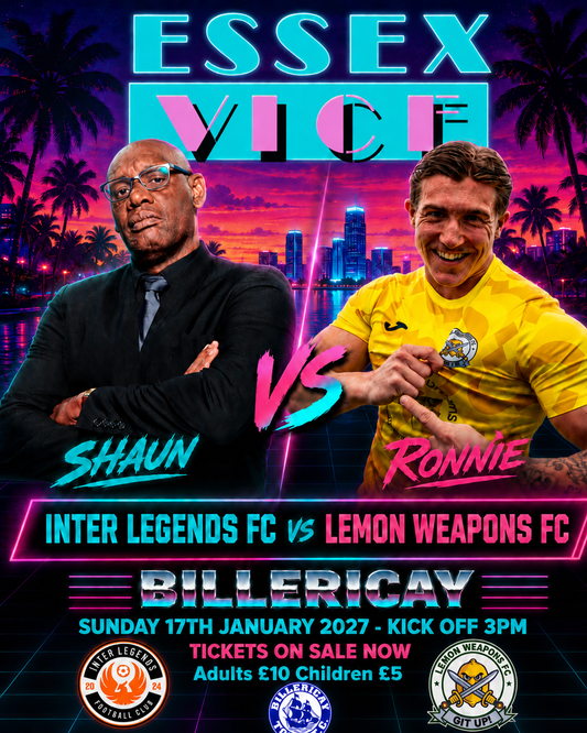 MASCOT PACKAGES - MEET & GREET Inter Legends FC vs Lemon Weapons FC | Billericay | Sunday 17 January 2027