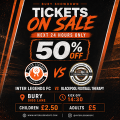 Inter Legends vs Blackpool Football Therapy - 27th June 2026