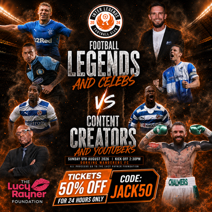 Inter Legends vs Creator Side — Match Tickets | Sunday 9th August 2026 - Inter Legends FC