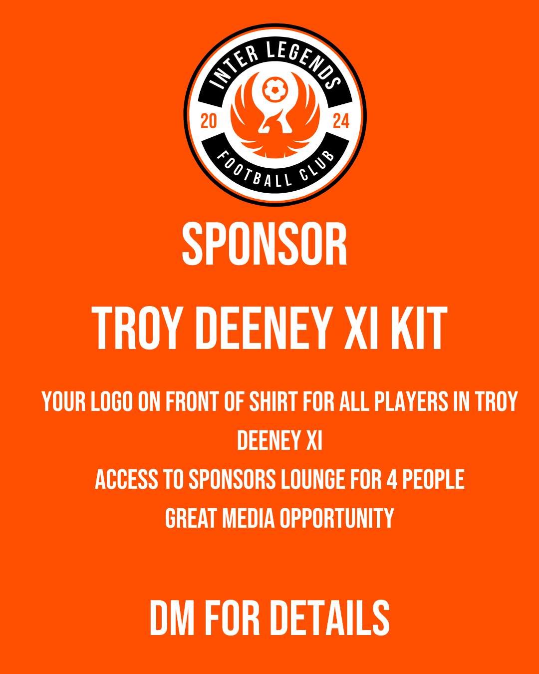 Sponsorship - Troy Deeney XI- Front Of Shirt - Inter Legends FC