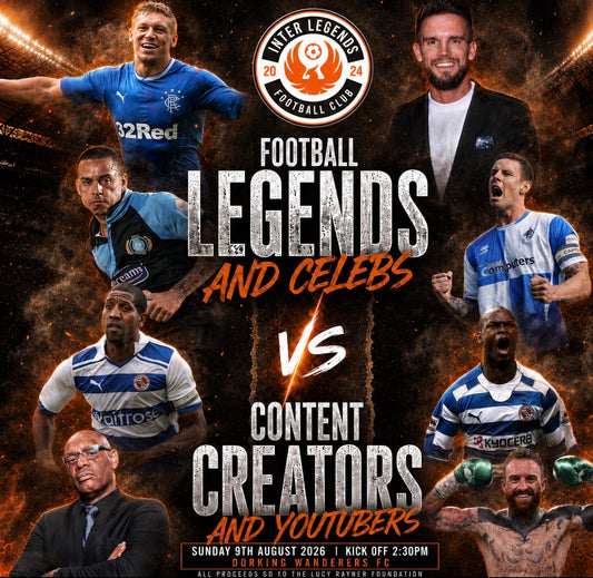 MASCOT PACKAGES - MEET THE PLAYERS - Inter Legends vs Creator Side  | Sunday 9th August 2026 - Inter Legends FC