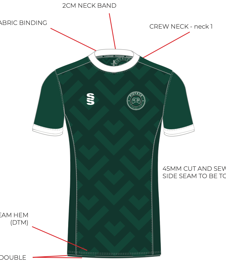 Sponsorship - Pieface FC Sleeve Sponsorship - Inter Legends FC